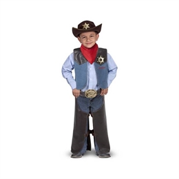 Cowboy kostume, 3-6 år - Melissa & Doug